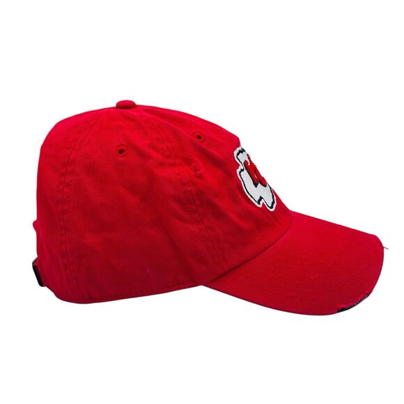 Kansas City Chiefs 47 Brand Hat Adult Red Distressed Strapback Cap - Picture 4 of 7